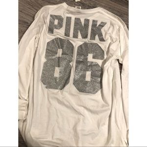 VS PINK BLING LONG SLEEVE TOP
